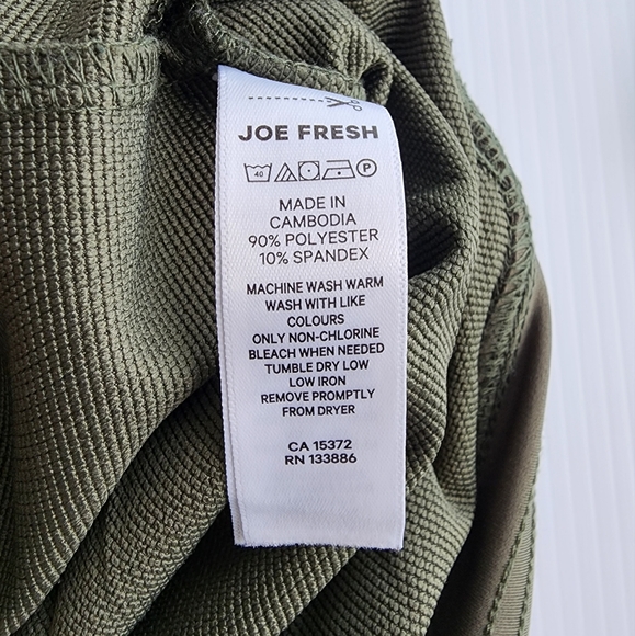 Joe Fresh Olive green Athleisure Pants - Picture 7 of 7
